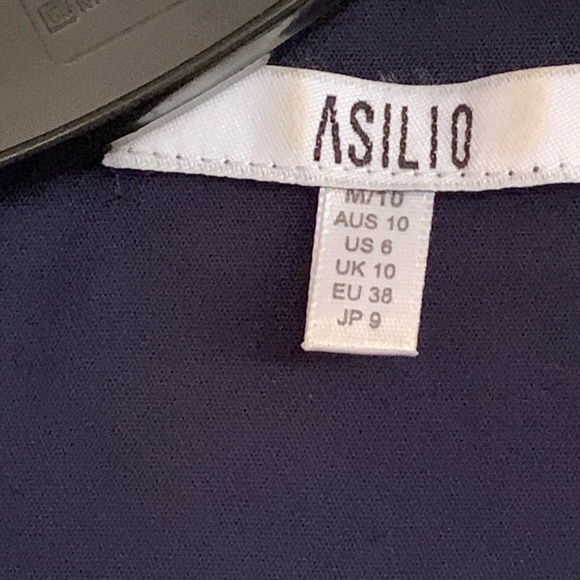 Asilio navy blue cape blazer - Picture 3 of 8